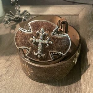 Justin Boots Bent Rail Western Belt